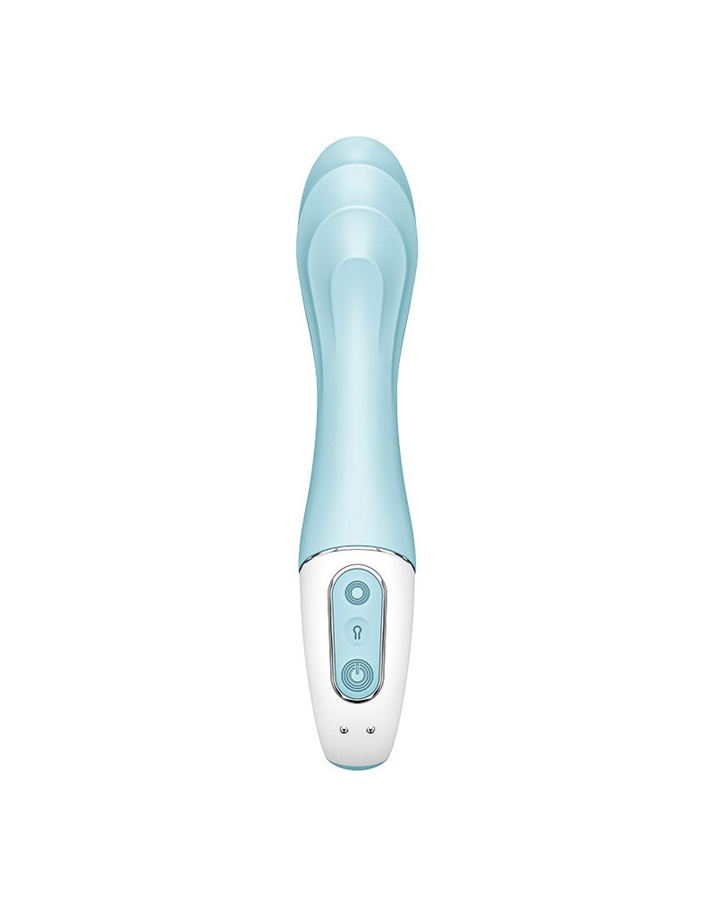 Satisfyer - Air Pump Vibrator 5+ - Opblaasbare G-Spot Vibrator - Met App Control - Blauw-Erotiekvoordeel.nl