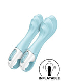 Satisfyer - Air Pump Vibrator 5+ - Opblaasbare G-Spot Vibrator - Met App Control - Blauw-Erotiekvoordeel.nl