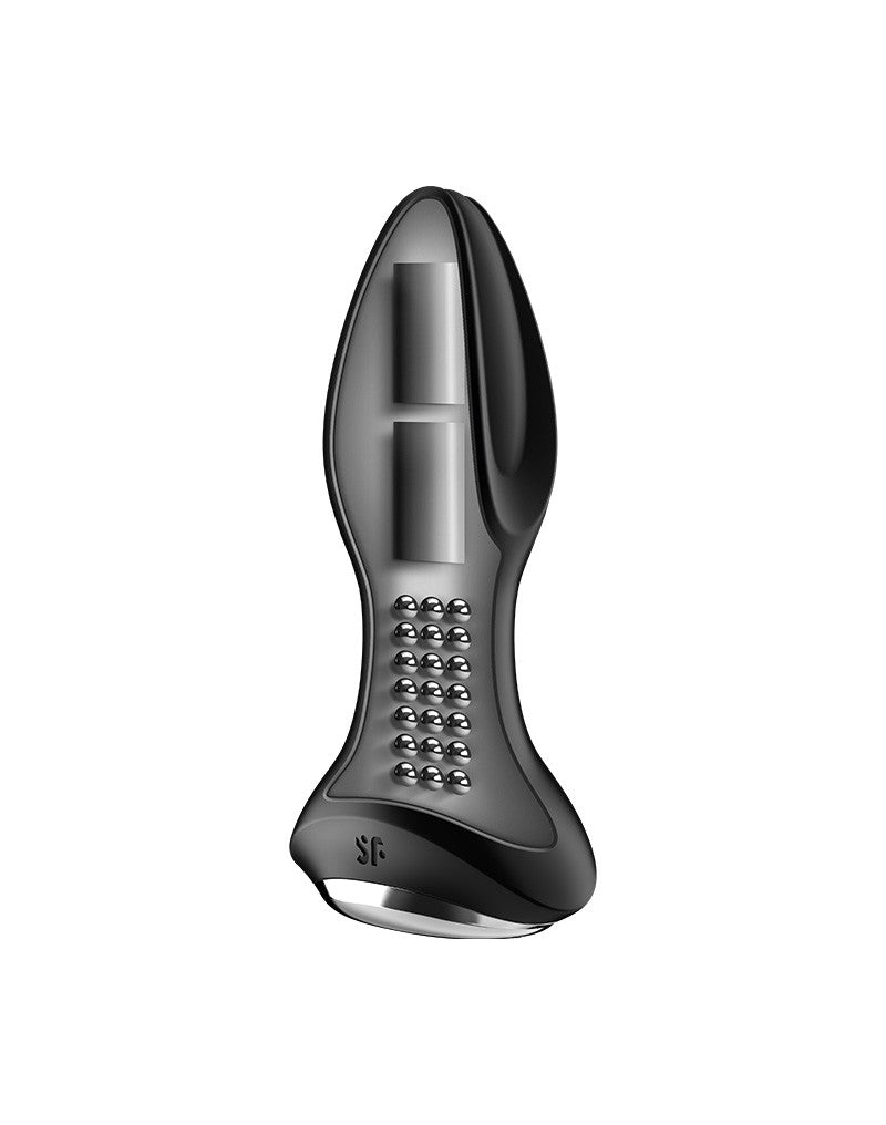 Satisfyer - Anaal Vibrator Met Roterende kralen En App Control Rotator Plug 2+ - Zwart-Erotiekvoordeel.nl