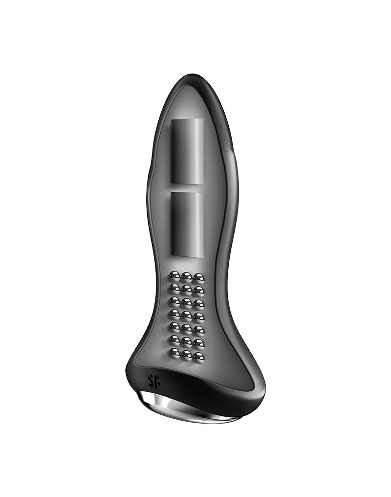 Satisfyer - Anaal Vibrator Met Roterende kralen En App Control Rotator Plug 1+ - Zwart-Erotiekvoordeel.nl