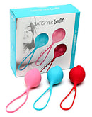 Satisfyer - Bekkenbodem Trainer - Kegel Balls Set Van 3 - Rood - Roze - Blauw - beginner-Erotiekvoordeel.nl