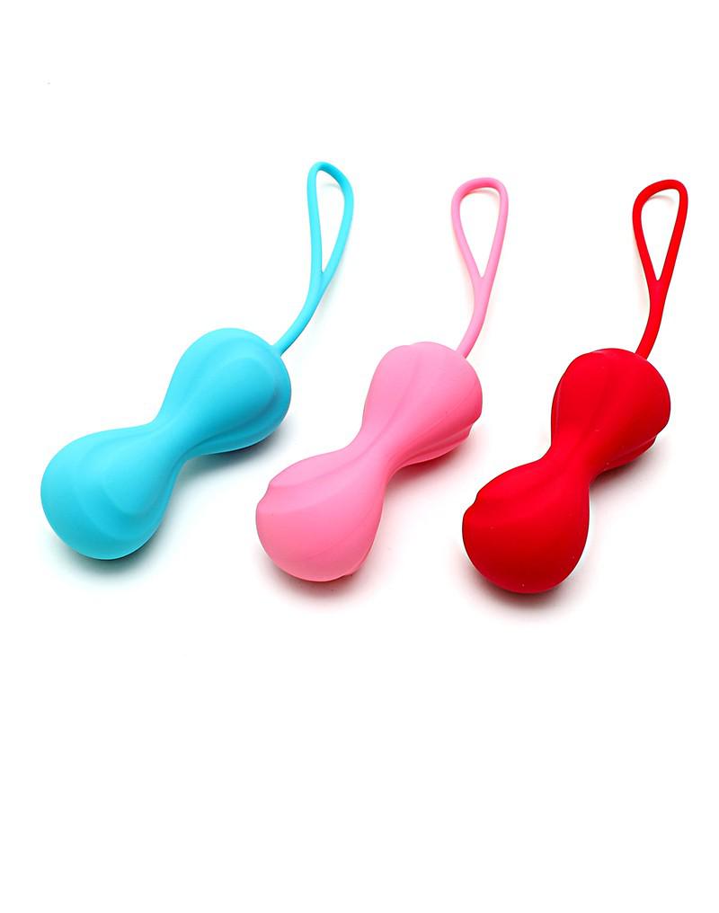 Satisfyer - Bekkenbodem Trainer Kegel Balls Set Van 3 - Rood - Roze - Blauw - Medium-Erotiekvoordeel.nl