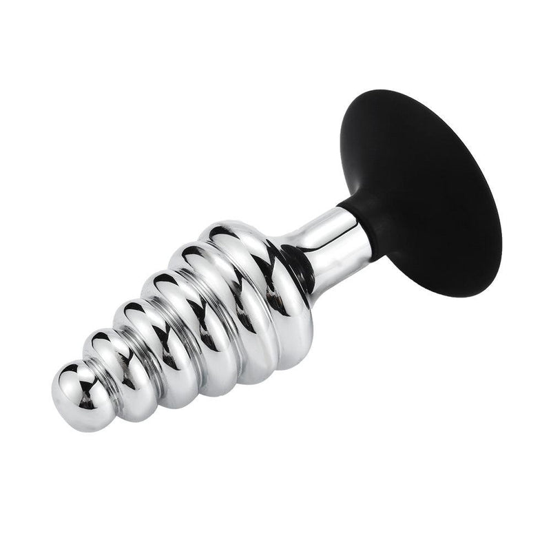 Schroef Buttplug Aluminium Met Zuignap-Erotiekvoordeel.nl