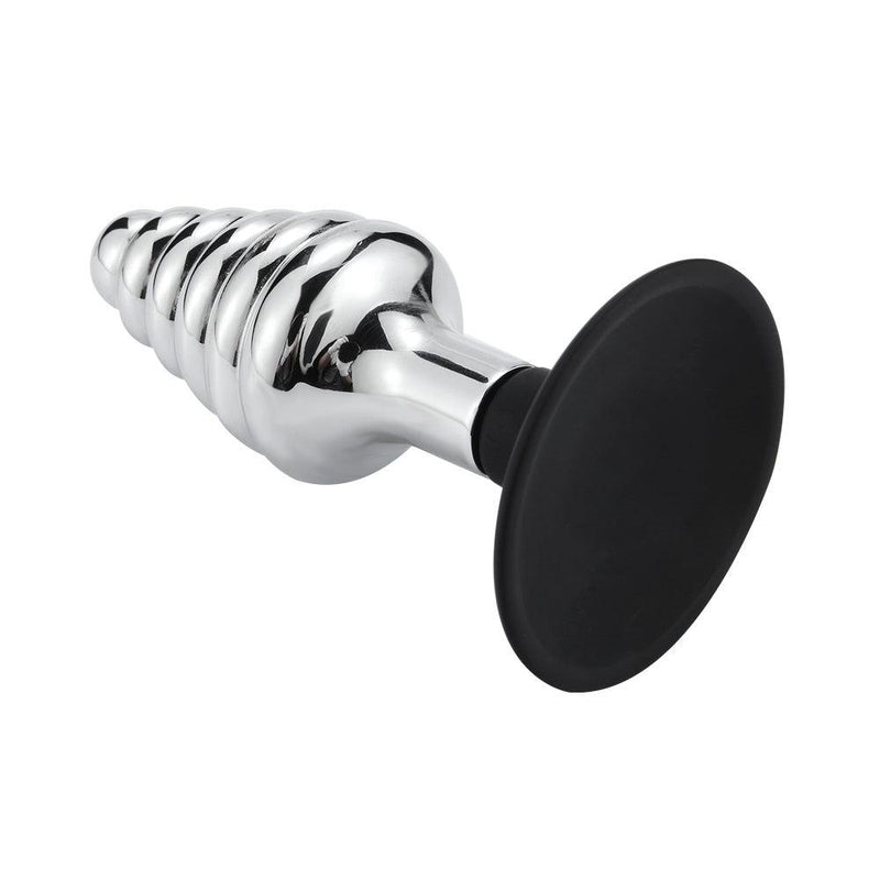 Schroef Buttplug Aluminium Met Zuignap-Erotiekvoordeel.nl