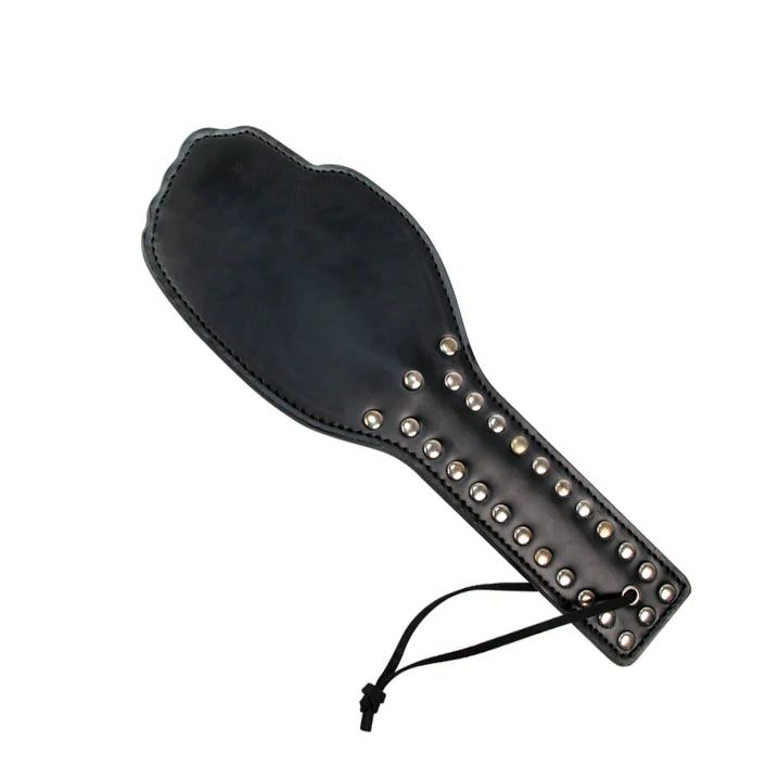 Spanking Paddle Studded Hand - Zwart-Erotiekvoordeel.nl