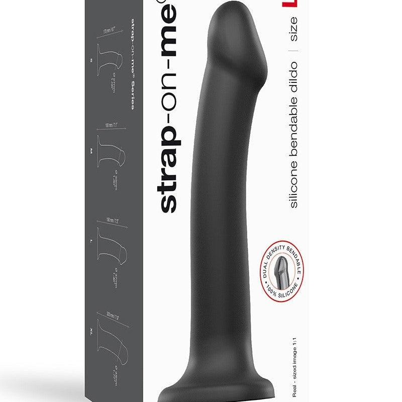 Strap-On-Me - Semi-Realistische Dildo Met Zuignap - Zwart-Erotiekvoordeel.nl