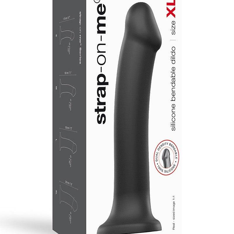 Strap-On-Me - Semi-Realistische Dildo Met Zuignap - Zwart-Erotiekvoordeel.nl