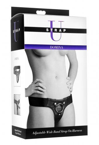 Strap-U - Extra Breed Strapon Harnas Domina - Zwart-Erotiekvoordeel.nl