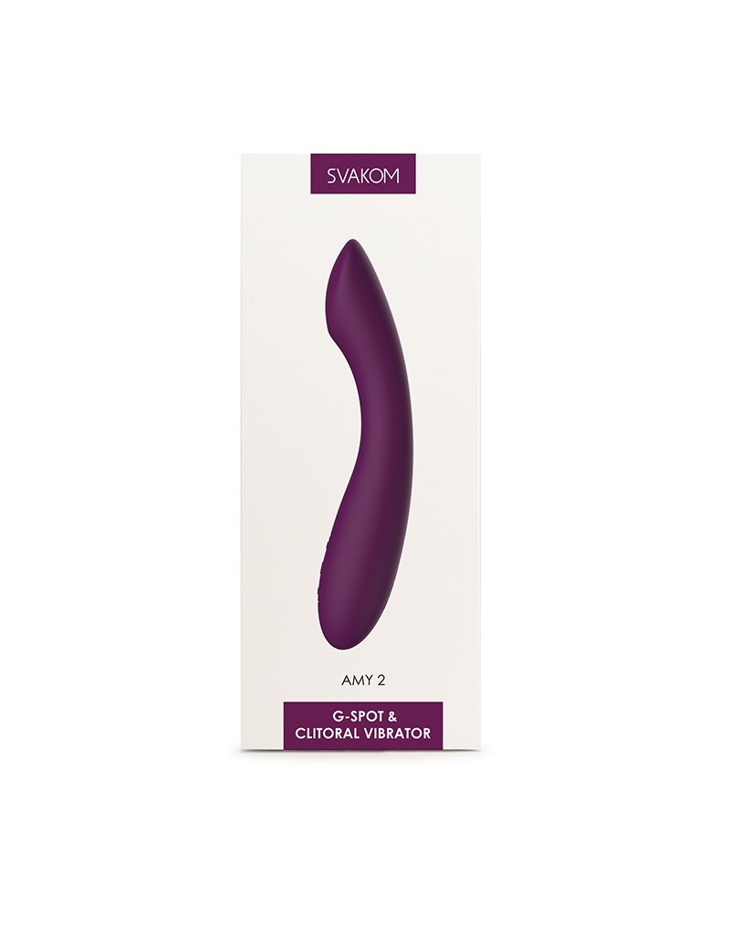 Svakom - Amy 2 - Flexibele G-Spot Vibrator - Paars-Erotiekvoordeel.nl