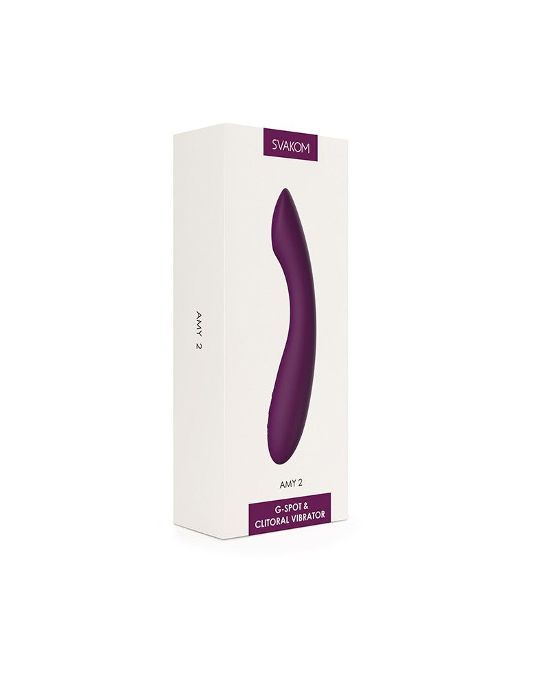 Svakom - Amy 2 - Flexibele G-Spot Vibrator - Paars-Erotiekvoordeel.nl