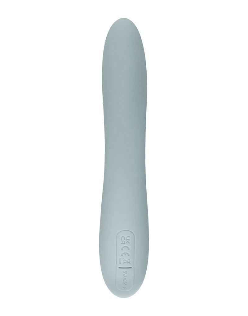 Svakom - Chika - Verwarmende Rabbit Vibrator - Tarzan Vibrator - Met App Control - Lichtgrijs-Erotiekvoordeel.nl