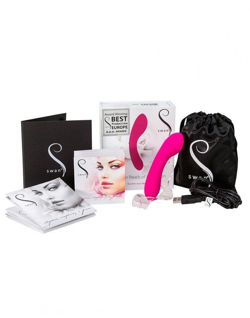 The Mini Swan Wand Vibrator - Roze-Erotiekvoordeel.nl