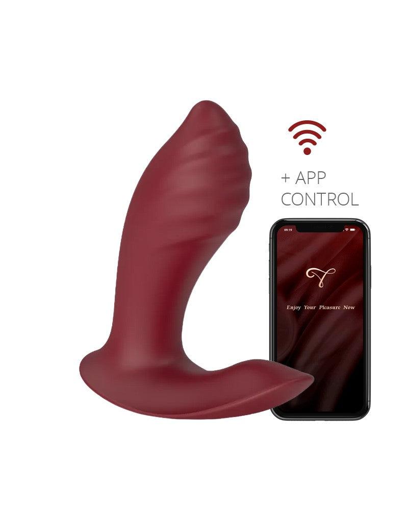 Viotec - Loyte - Prostaat Vibrator met App Bediening - Wijnrood-Erotiekvoordeel.nl