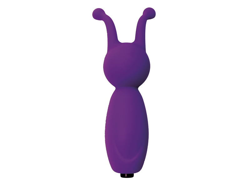 Virgite - Mini Vibrator Met Twee clitoris Antennes - Paars-Erotiekvoordeel.nl