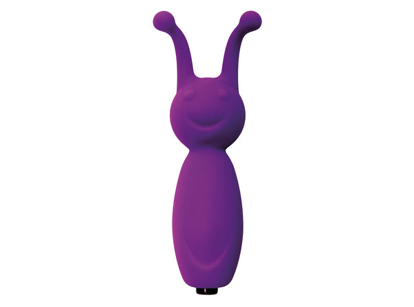 Virgite - Mini Vibrator Met Twee clitoris Antennes - Paars-Erotiekvoordeel.nl