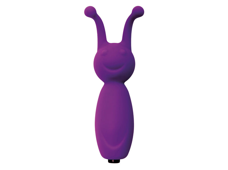 Virgite - Mini Vibrator Met Twee clitoris Antennes - Paars-Erotiekvoordeel.nl