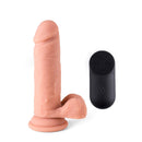 Virgite - Vibrerende Realistische Dildo Met Afstandsbediening R12 - Lichte Huidskleur-Erotiekvoordeel.nl