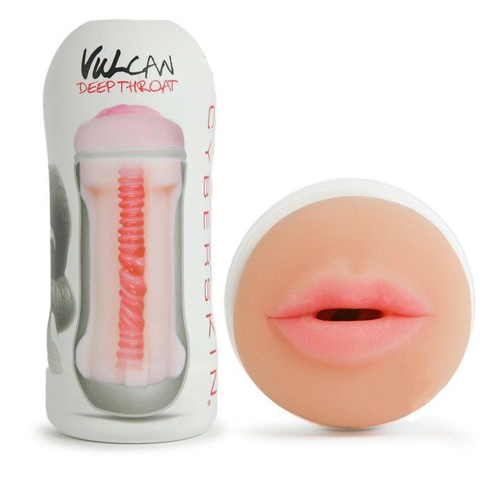 Vulcan Deep Throat Masturbator - Cyberskin - Lichte Huidskleur-Erotiekvoordeel.nl