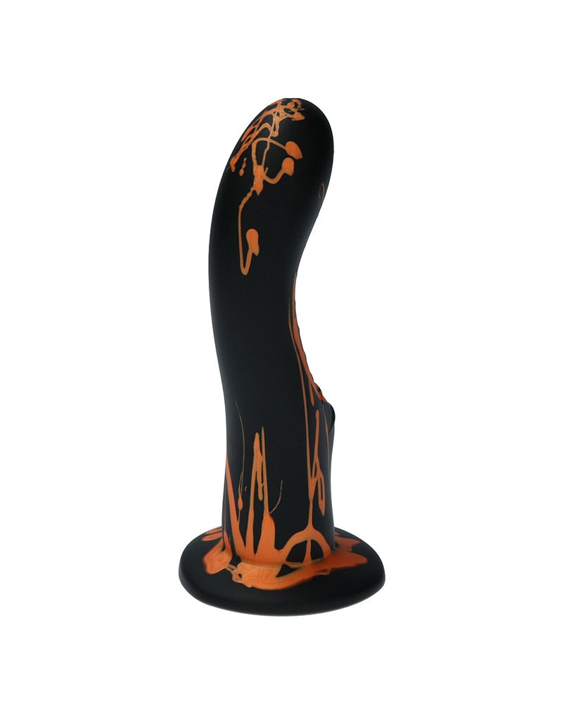 Ylva & Dite - Dildo Kajsa - Zwart/Oranje - Perfect voor G-spot of P-spot stimulatie-Erotiekvoordeel.nl