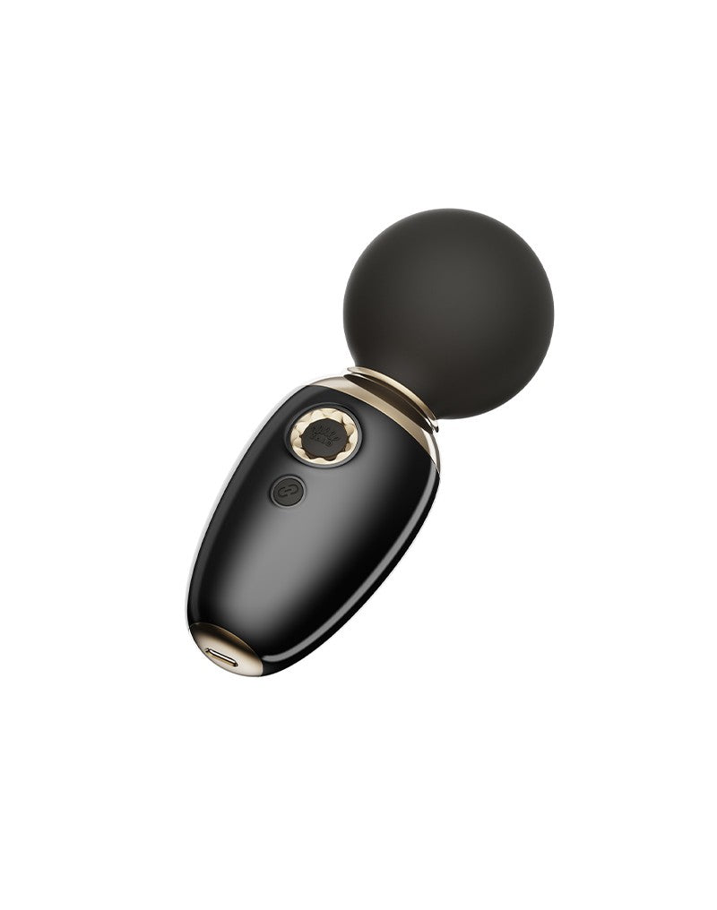 ZALO - Ava - Verwarmende Mini Wandvibrator met App Bediening - Zwart-Erotiekvoordeel.nl