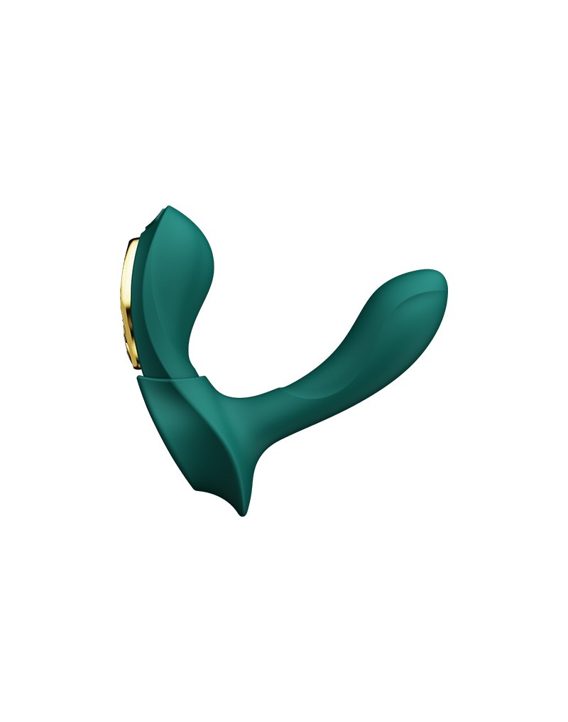 Zalo - Aya - Draagbare Panty Vibrator Met Afstandsbediening - Vibrerend Slipje - Smaragd Groen-Erotiekvoordeel.nl