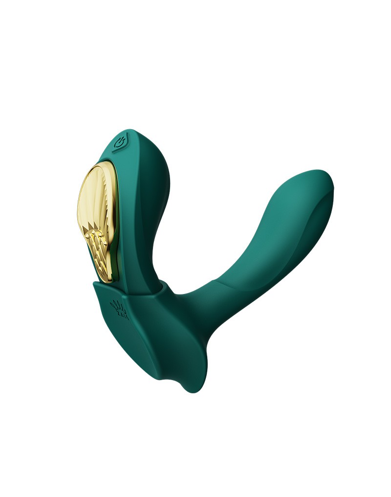 Zalo - Aya - Draagbare Panty Vibrator Met Afstandsbediening - Vibrerend Slipje - Smaragd Groen-Erotiekvoordeel.nl