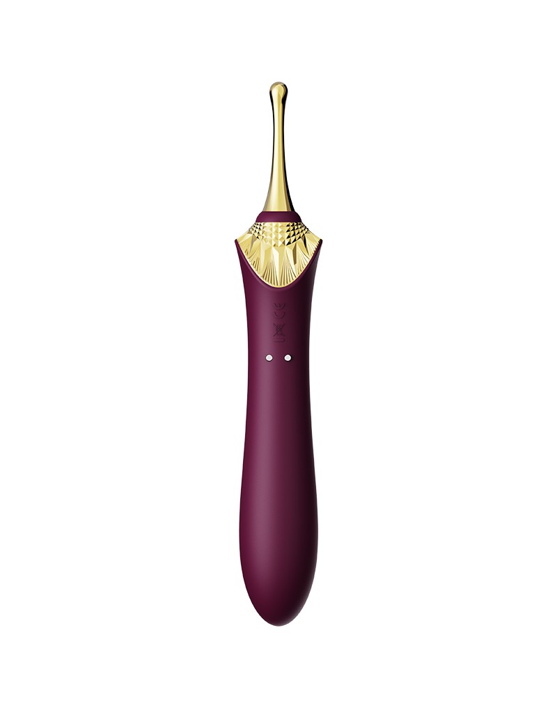 Zalo - Bess 2 - Verwarmde Pinpoint Clitoris Vibrator- Met Extra opzetstukken - Amethyst Paars-Erotiekvoordeel.nl