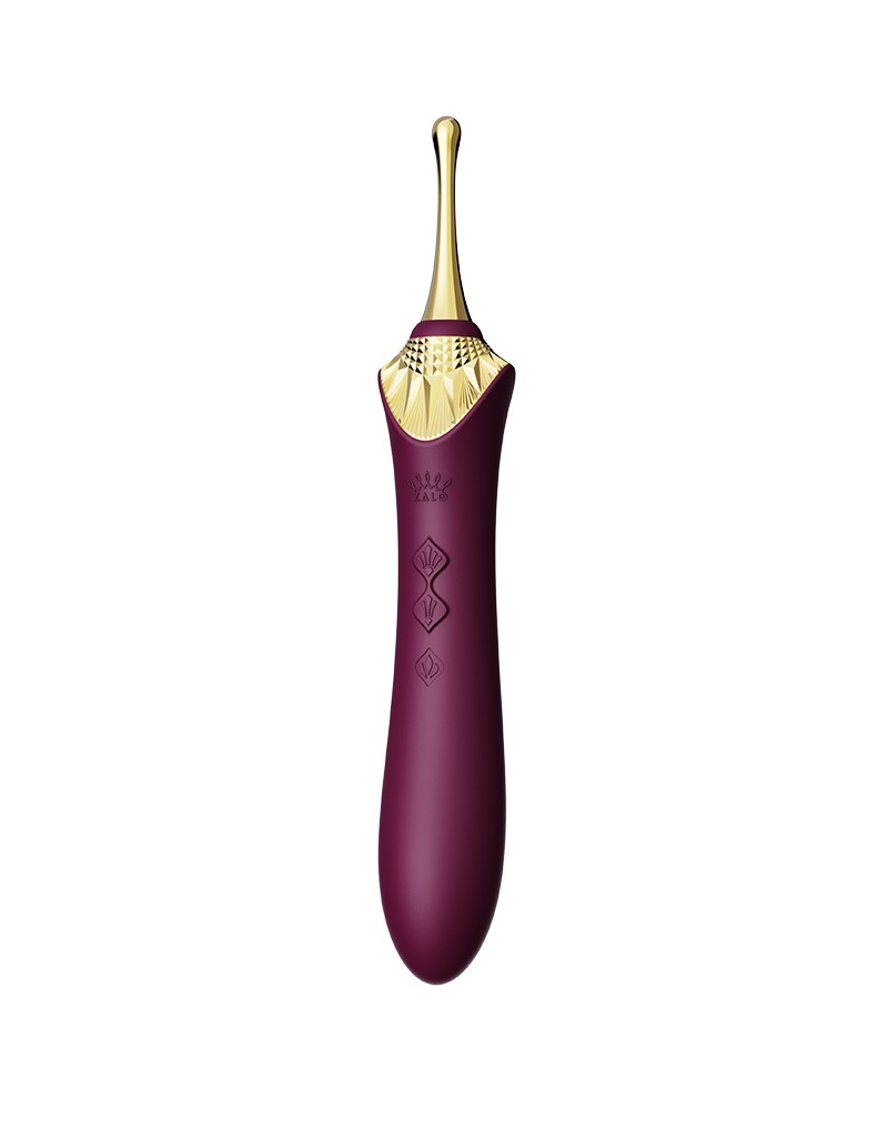 Zalo - Bess 2 - Verwarmde Pinpoint Clitoris Vibrator- Met Extra opzetstukken - Amethyst Paars-Erotiekvoordeel.nl