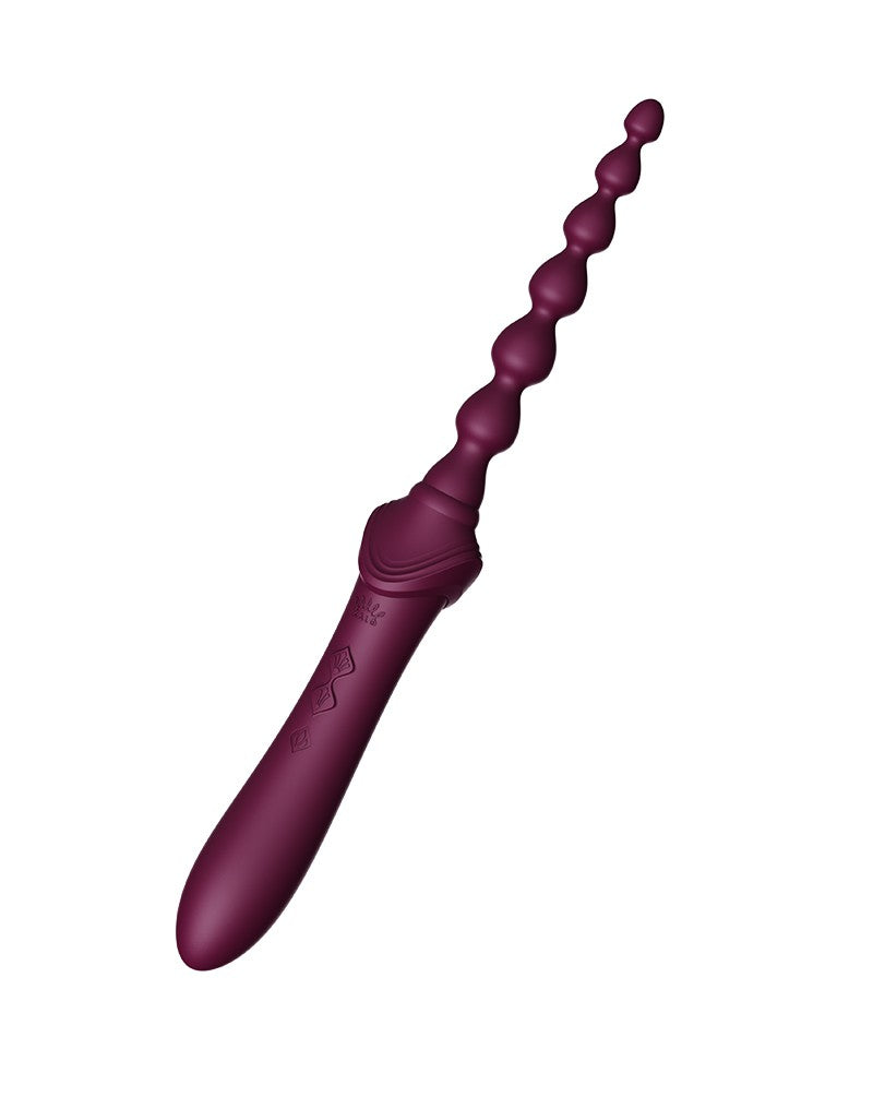 Zalo - Bess 2 - Verwarmde Pinpoint Clitoris Vibrator- Met Extra opzetstukken - Amethyst Paars-Erotiekvoordeel.nl