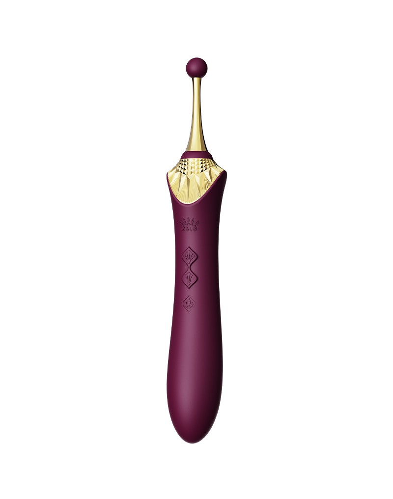 Zalo - Bess 2 - Verwarmde Pinpoint Clitoris Vibrator- Met Extra opzetstukken - Amethyst Paars-Erotiekvoordeel.nl