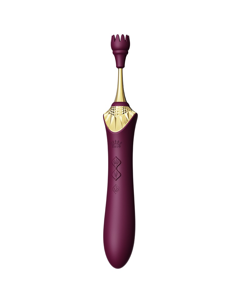 Zalo - Bess 2 - Verwarmde Pinpoint Clitoris Vibrator- Met Extra opzetstukken - Amethyst Paars-Erotiekvoordeel.nl