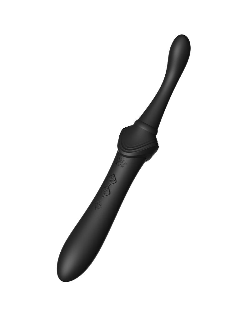 Zalo - Bess 2 - Verwarmde Pinpoint Clitoris Vibrator- Met Extra opzetstukken - Obsidian Zwart-Erotiekvoordeel.nl