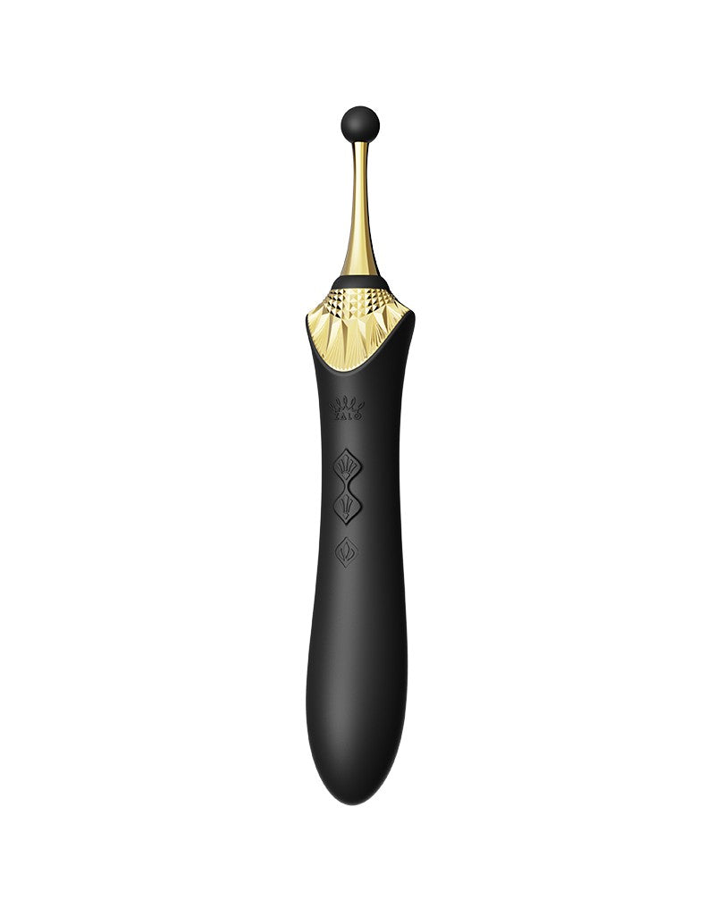 Zalo - Bess 2 - Verwarmde Pinpoint Clitoris Vibrator- Met Extra opzetstukken - Obsidian Zwart-Erotiekvoordeel.nl