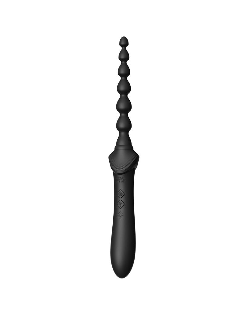 Zalo - Bess 2 - Verwarmde Pinpoint Clitoris Vibrator- Met Extra opzetstukken - Obsidian Zwart-Erotiekvoordeel.nl