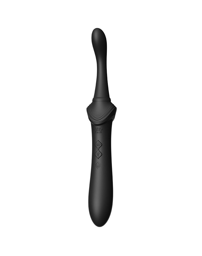 Zalo - Bess 2 - Verwarmde Pinpoint Clitoris Vibrator- Met Extra opzetstukken - Obsidian Zwart-Erotiekvoordeel.nl