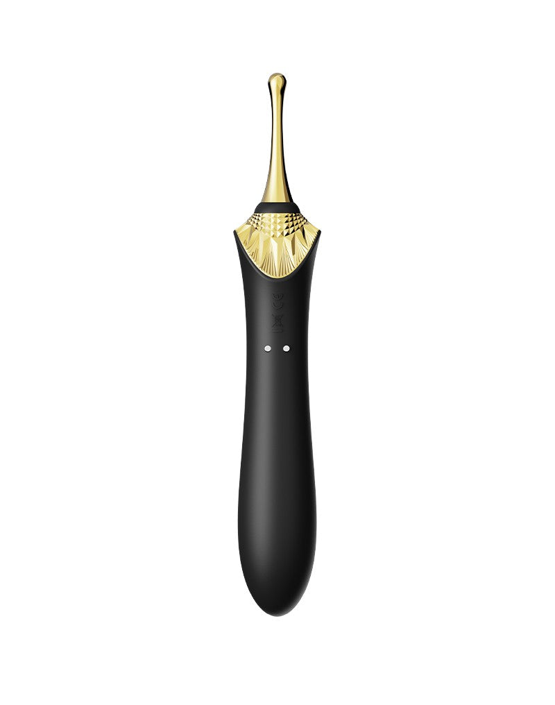 Zalo - Bess 2 - Verwarmde Pinpoint Clitoris Vibrator- Met Extra opzetstukken - Obsidian Zwart-Erotiekvoordeel.nl