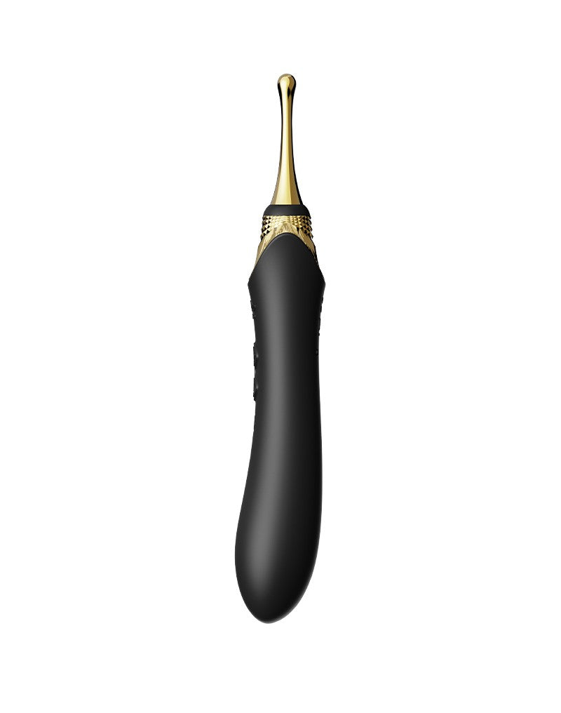 Zalo - Bess 2 - Verwarmde Pinpoint Clitoris Vibrator- Met Extra opzetstukken - Obsidian Zwart-Erotiekvoordeel.nl