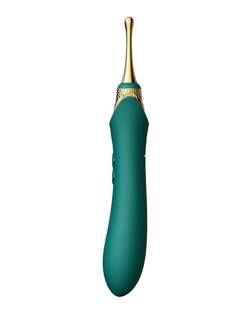 Zalo - Bess - Clitoris Pinpoint Vibrator - Met Extra opzetstukken - Smaragd Groen-Erotiekvoordeel.nl