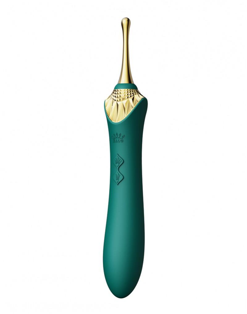 Zalo - Bess - Clitoris Pinpoint Vibrator - Met Extra opzetstukken - Smaragd Groen-Erotiekvoordeel.nl