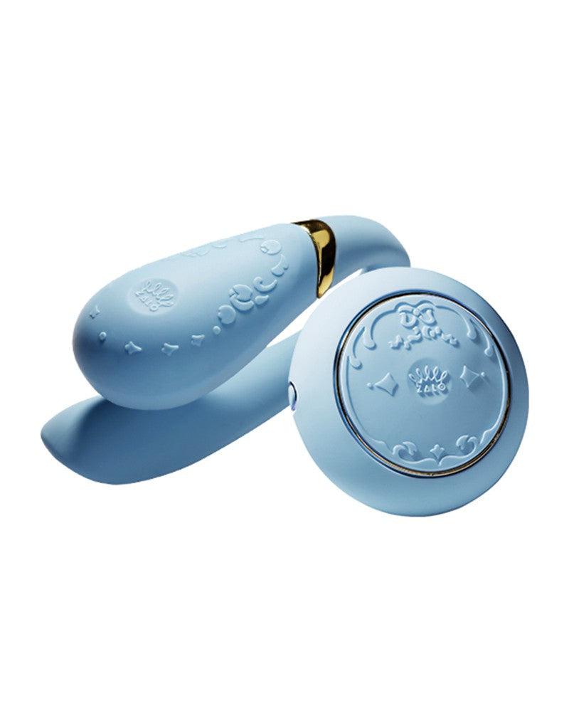 Zalo - Fanfan - Partner Vibrator - Met Afstandsbediening En App Control - Blauw-Erotiekvoordeel.nl