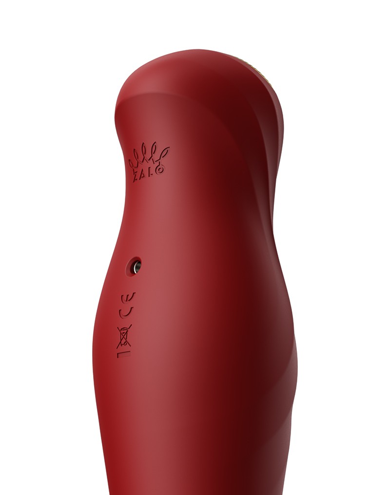 Zalo - King - Stotende Vibrator Met Powerthrust Technologie - Rood-Erotiekvoordeel.nl