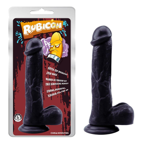 Zwarte dildo Met Zuignap 22.3 cm-Erotiekvoordeel.nl