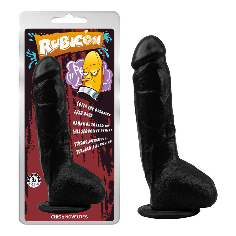 Zwarte dildo Met Zuignap 25.1 cm-Erotiekvoordeel.nl