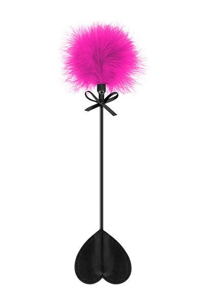 Zweepje Met hartje En Roze pompom-Erotiekvoordeel.nl