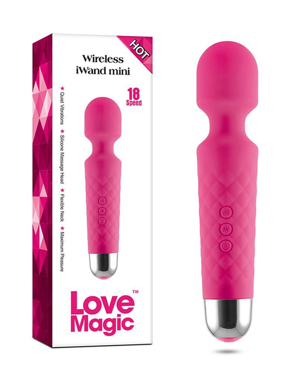 iWand Mini Wand Vibrator - Roze-Erotiekvoordeel.nl