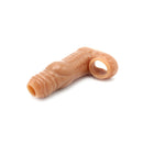 Kiotos Monstar 08 - Penis Sleeve - Penisverlenging - Met Ball Stretcher Opening - Diameter Ø 50 mm - Siliconen - Beige-Erotiekvoordeel.nl