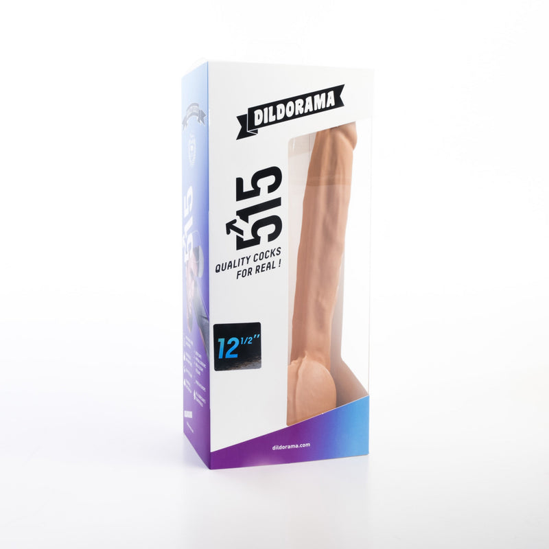 515 line - Dildo - Met Zuignap 32 x 4.1 cm - Lichte Huidskleur-Erotiekvoordeel.nl