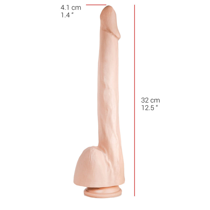 515 line - Dildo - Met Zuignap 32 x 4.1 cm - Lichte Huidskleur-Erotiekvoordeel.nl