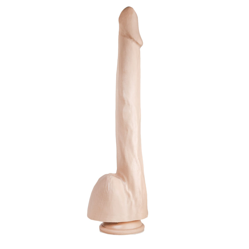 515 line - Dildo - Met Zuignap 32 x 4.1 cm - Lichte Huidskleur-Erotiekvoordeel.nl