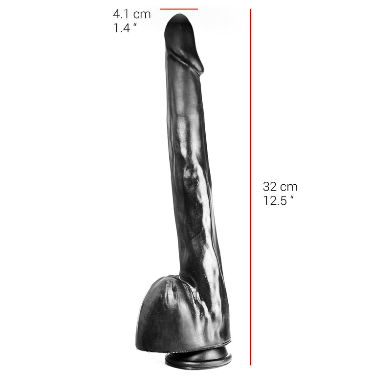 515 line - Dildo - Met Zuignap 32 x 4.1 cm - Zwart-Erotiekvoordeel.nl